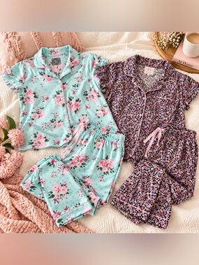 Plus Size 3X Pajama Set Lot PJ Couture &‎ Secret Treasures Floral Sleepwear